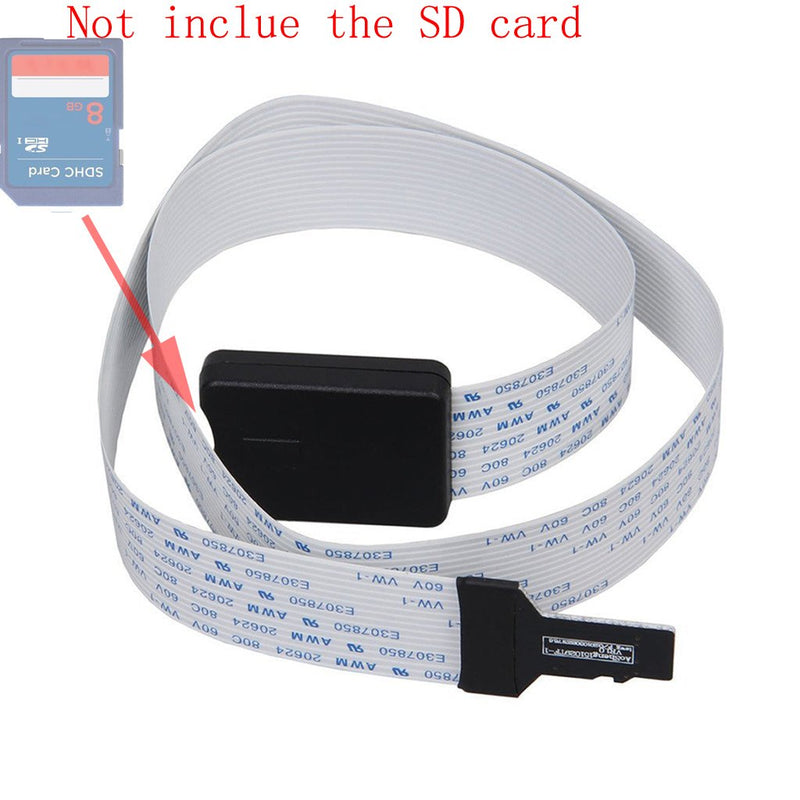 [Australia - AusPower] - TF Micro SD to SD Card Extension Cable Adapter Flexible Extender for Car GPS 