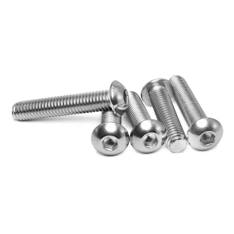 [Australia - AusPower] - Cicidorai M5-0.8 x 8mm Button Head Socket Cap Bolts Screws, 304 Stainless Steel 18-8, Allen Socket Drive, Full Machine Threads, Quantity 50 M5 x 8mm(50 PCS) 