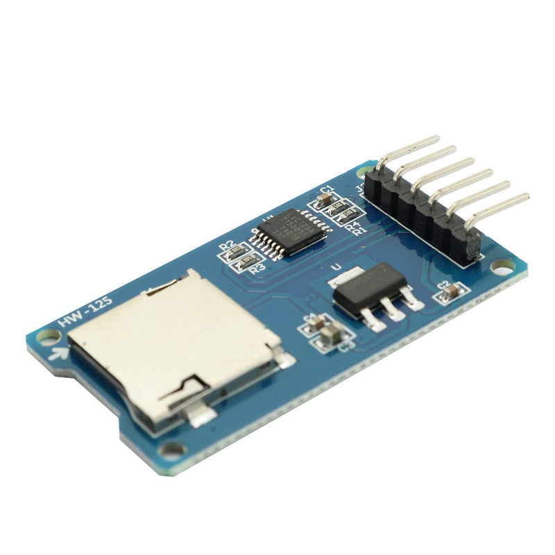 [Australia - AusPower] - Maxmoral 2PCS Micro SD Storage Board Memory Shield Expansion Module 6 Pin SPI Interface Mini TF Card Adapter Reader 