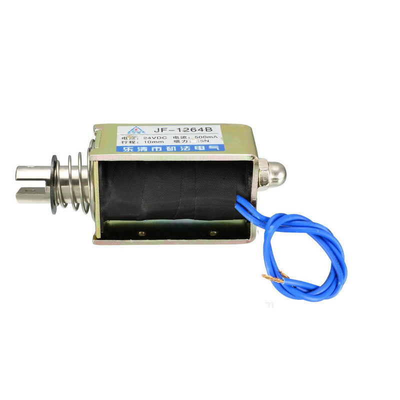 [Australia - AusPower] - uxcell DC 24V 55N 10mm Stroke Pull Push Type Open Frame Solenoid Electromagnet Linear Motion JF-1264B 