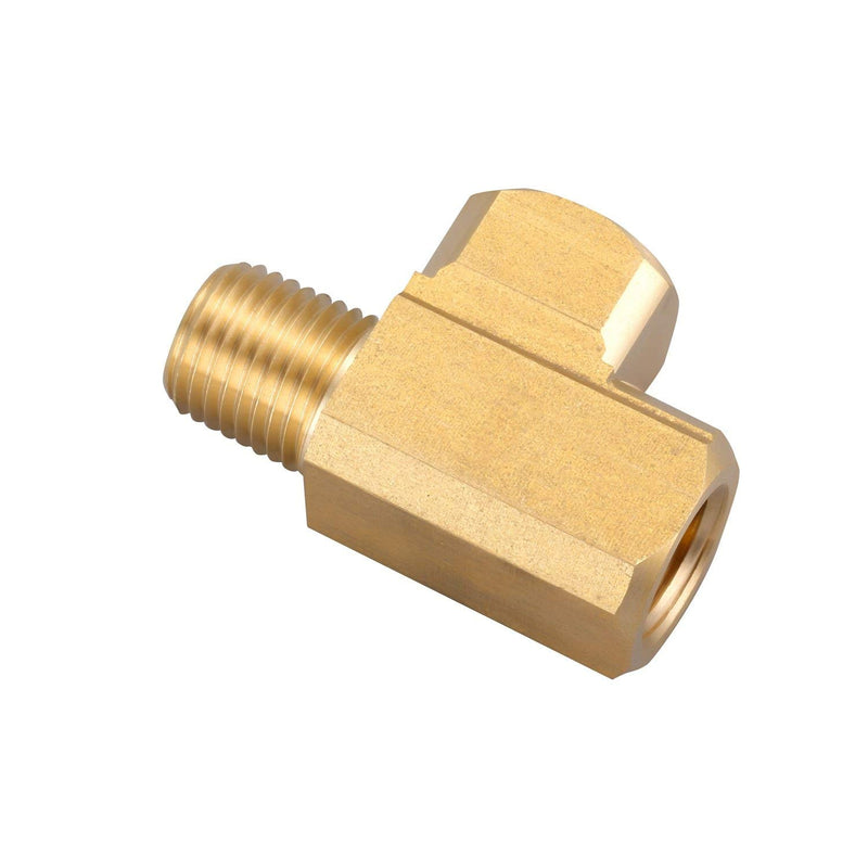 [Australia - AusPower] - Litorange 2 PCS Metals Brass Pipe Fitting Barstock Male Branch Tee T Adapter 3/8" NPT Female x 3/8" NPT Male x 3/8" NPT Female (Pack of 2) 2PCS 3/8" Fx 3/8"M x 3/8"F Tee 