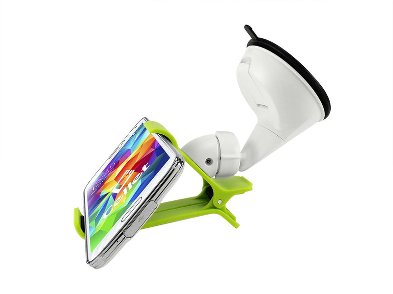 [Australia - AusPower] - CyonGear Car Windshield Dashboard Phone Holder- for iPhone X/8/8 Plus, 7/7s Plus, 5/5s/5c, Samsung Galaxy S8/S8 Plus, S7 /Edge / S6 / Edge Plus, Note 8 / 6 LG G5/G6 & Other Smartphones Green Standard Packaging 