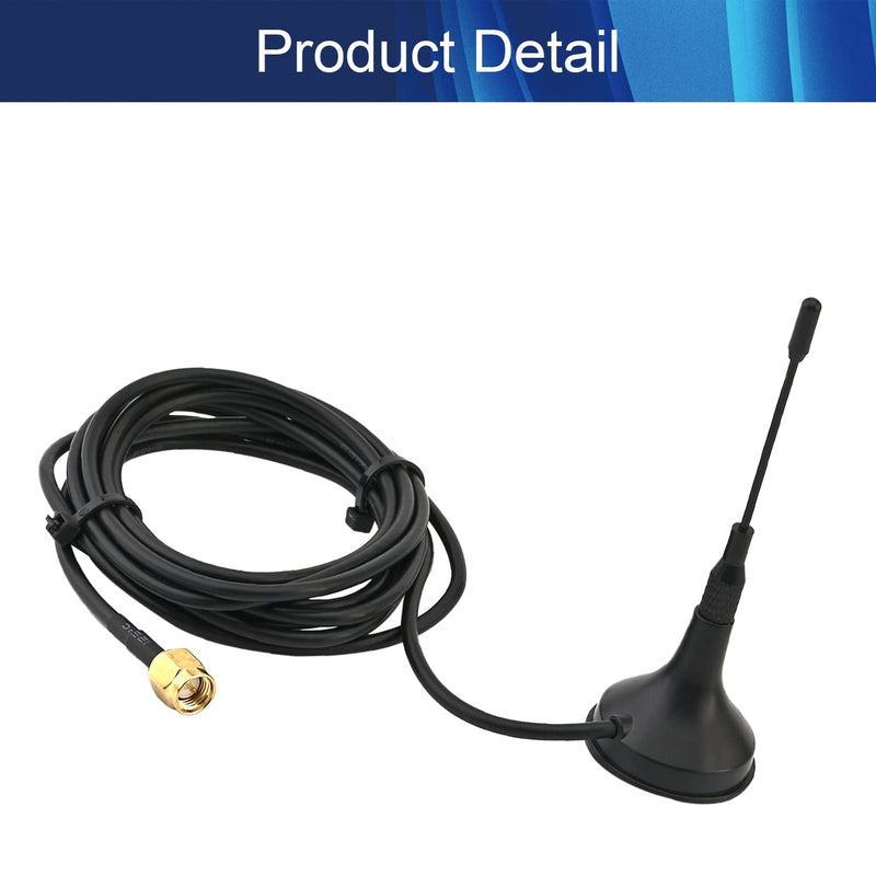 [Australia - AusPower] - Bettomshin 1Pcs 6.6 Inch GSM GPRS WCDMA 2G 3G Magnetic Base Male Antenna, 700-1800Mhz 9DB for Wireless Vedio Security, Backup Camera Surveillance Recorder Truck Trailer Rear View Reversing Monitor 2m Inner Needle 3DB 