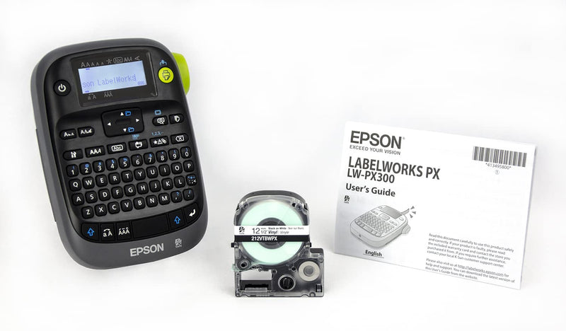 [Australia - AusPower] - Epson LABELWORKS LW-PX300 Industrial Label Maker for Home and Office – Sticker Labels, Magnetic Tape Compatible, Only Uses 203 and 205 Shrink Tube Tapes, Portable Handheld Label Printer 