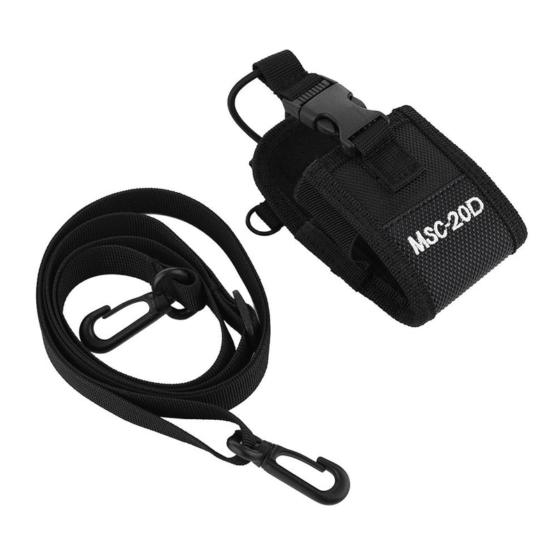 [Australia - AusPower] - MSC-20D Walkie Talkie Two Way Radio Holder Holster, Portable Walkie Talkie Nylon Belt Case Bag with Adjustable Shoulder Strap 