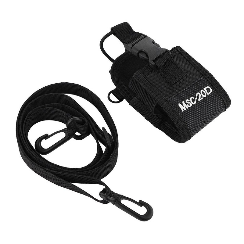 [Australia - AusPower] - Bewinner Holder Bag for Rad , Portable Radio Case Holder for Outdoor Sports Nylon Shoulder Strap Belt Case Holder Bag Pouch for Walkie Talkie 2-Way Radio Holster 