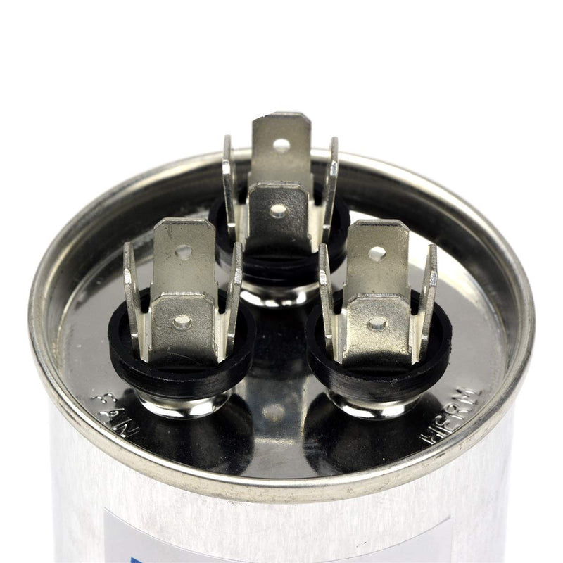 [Australia - AusPower] - TEMCo 45+5 uf/MFD 370-440 VAC Volts Round Dual Run Capacitor 50/60 Hz AC Electric - Lot -1 (Optional uf/MFD, Voltage and Lot Quantities Available) 1 45/5 uf 