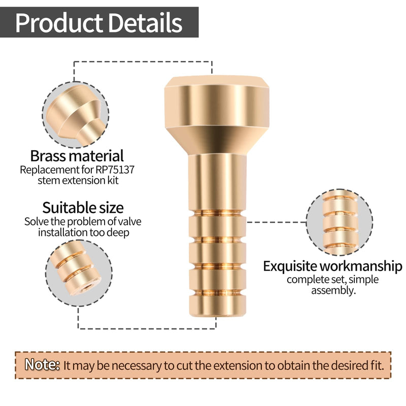 [Australia - AusPower] - RP75137 Shower Valve Extension Kit,Shower Stem Extension Compatible Tub And Shower Faucets.Brass Construction 