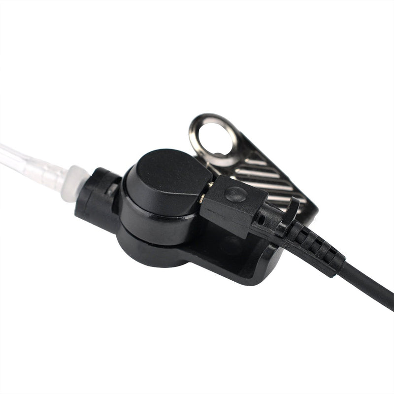 [Australia - AusPower] - KS K-STORM Covert Acoustic Tube Walkie Talkie Earpiece Headset with Mic Compatible with 2 Pin Kenwood Two Way Radio, 2 Pack 