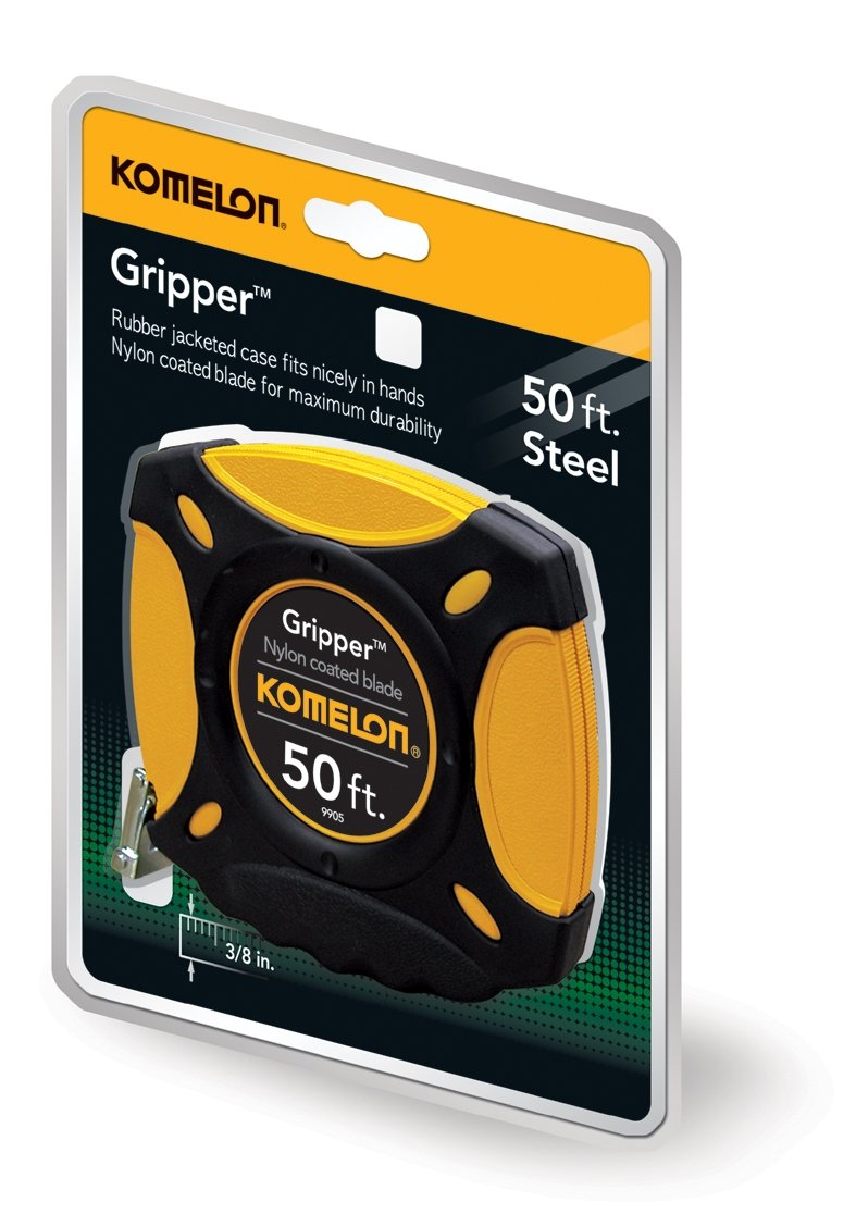 [Australia - AusPower] - Komelon 9905 Gripper Closed Case Long Steel Tape Measure, 50-Feet 
