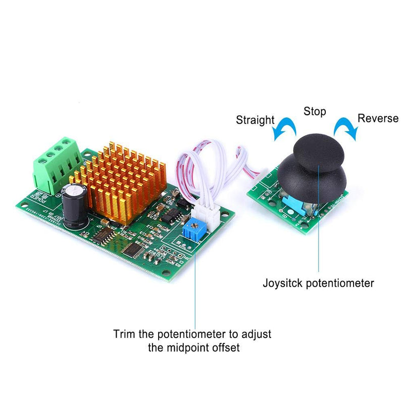 [Australia - AusPower] - Motor Speeding Controller, CCM4N DC12~30V Motor Controller Joystick CW/CCW Motor Speeds Regulator with Overcurrent Protection 3A(CCM4N) 