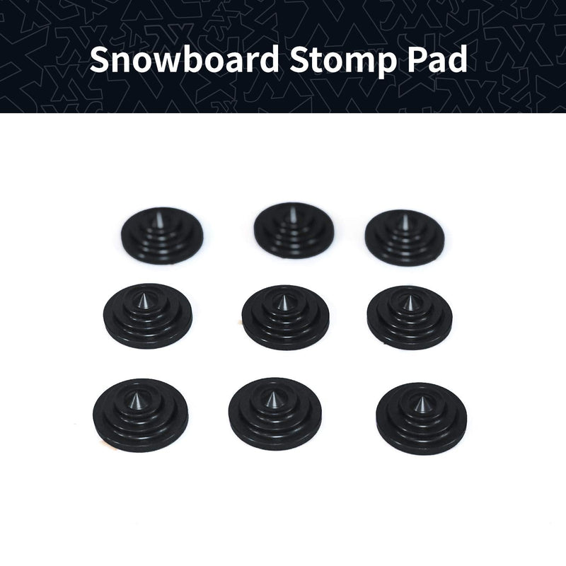 [Australia - AusPower] - XCMAN 4 Layer-Cone Studs Dia 7.87 Inch Aluminum Snowboard Stomp Pad - 9pcs 
