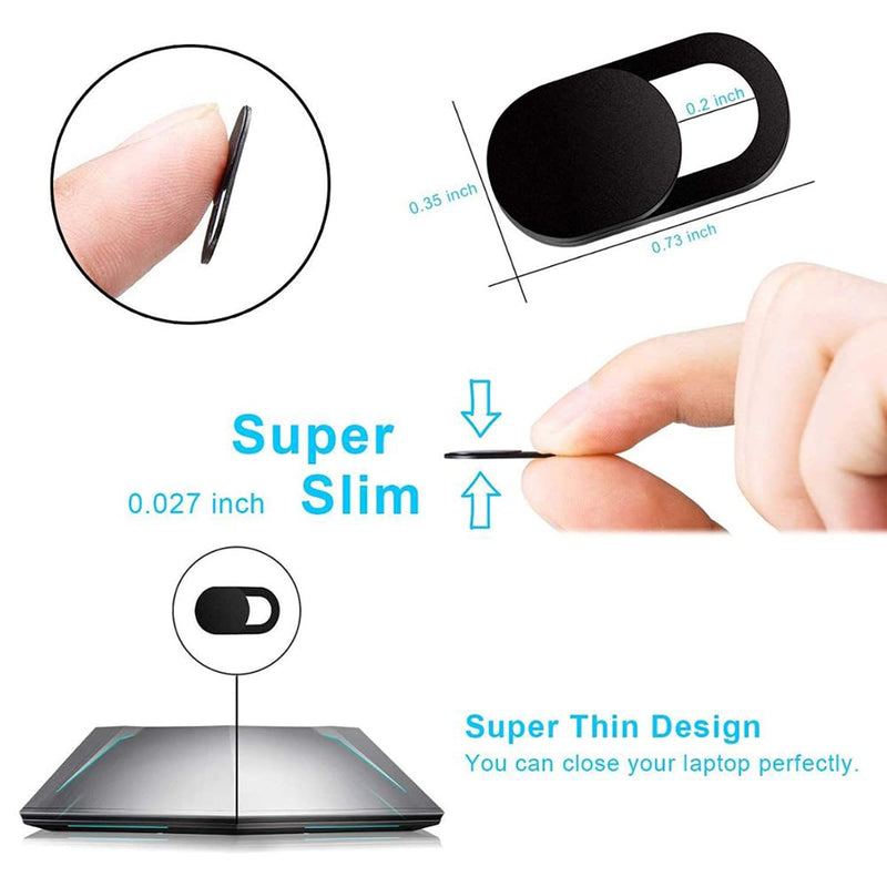 [Australia - AusPower] - Webcam Cover, Ultra Thin Camera Cover Slide, Webcam Privacy Cover Compatible for Laptop, MacBook, Tablet, Computer, PC, Smartphone, iPad, Protect Your Privacy and Security 
