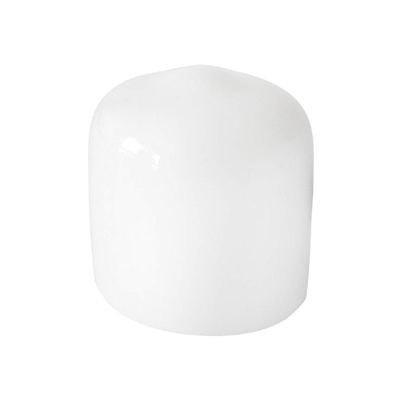 [Australia - AusPower] - Prescott Plastics 1/2 Inch White Round Vinyl Rubber Cap, FDA Food Grade, Flexible Pipe Post Cover (20) 20 
