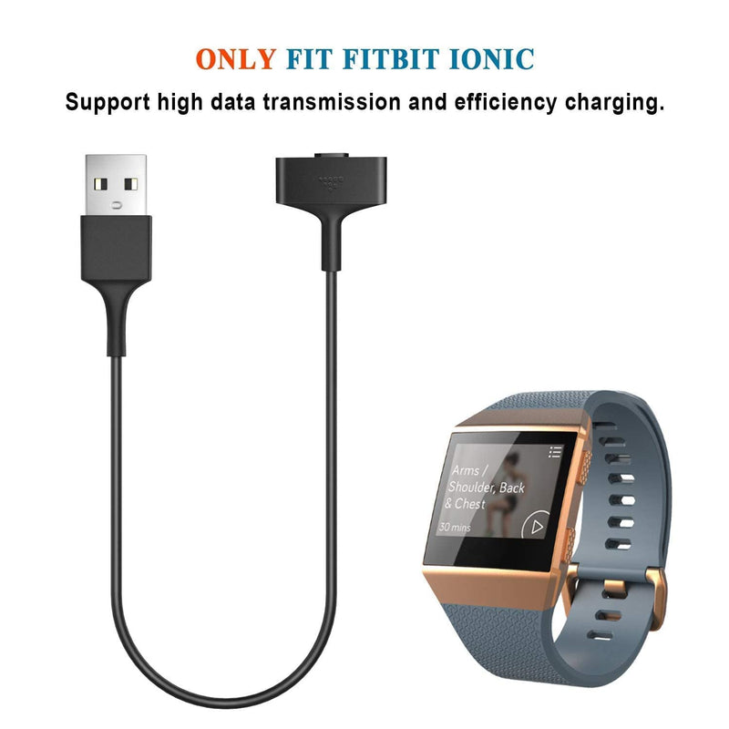 [Australia - AusPower] - Charging Cable Compatible with Fit Ionic Charger, 3.3FT Replacement USB Charger Cable Cord Adapter for Ionic Smart Watch 