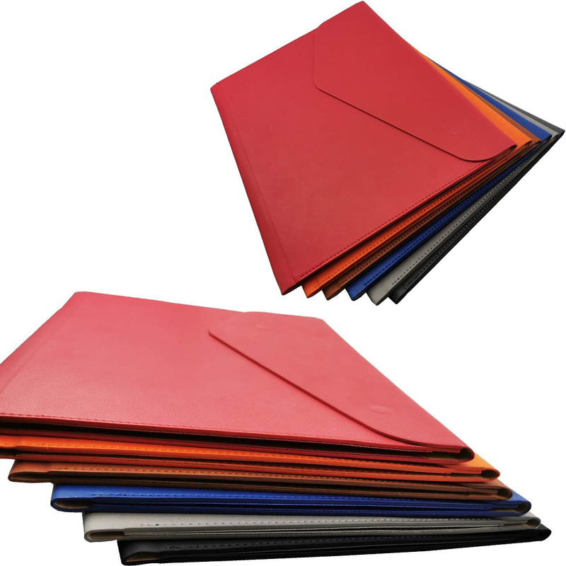 [Australia - AusPower] - Enyuwlcm PU Leather A4 File Folder Document Holder Waterproof Portfolio Envelope Folder Case with Invisible Magnetic Closure Black 