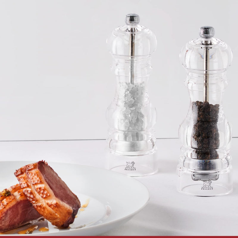 [Australia - AusPower] - Peugeot Nancy Acrylic Salt and Pepper Mill Set, 12cm/4 3/4-Inch 