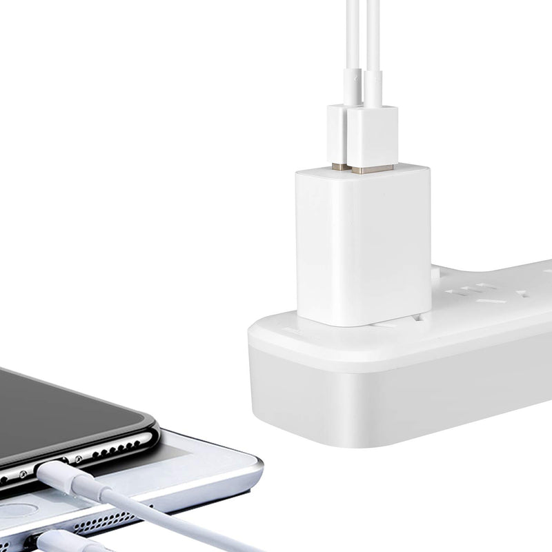 [Australia - AusPower] - USB Wall Charger Block 4Pack 5V 2.1A Dual Port Cube Plug Power Charging Adapter Brick for Apple IPhone 11/XS Max/XR/X/8/7/6S/6S Plus/6/SE/5S/5C/iPad mini/ Air 