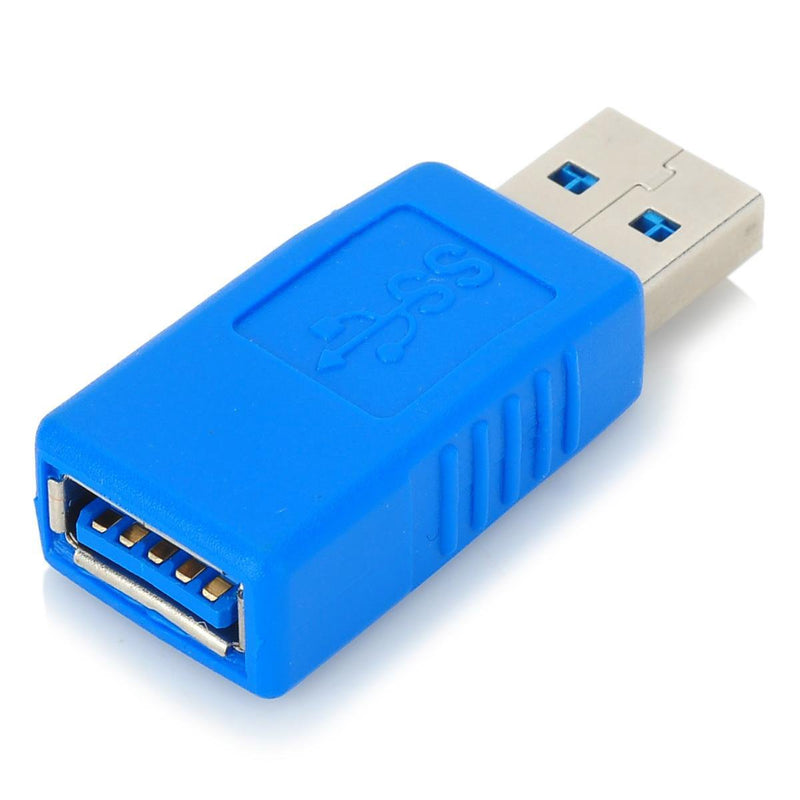 [Australia - AusPower] - Conwork 2-Pack High-Speed USB 3.0 Male to Female Coupler Type A Extender Connection Adapter 