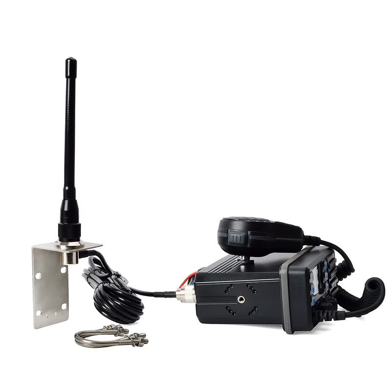 [Australia - AusPower] - UAYESOK VHF Marine Stubby Base Antenna PL259 Connector Boat Antenna for Cobra Icom Uniden Standard Horizon Marine Radio VHF Ham Radio W/16.4ft RG-58 coaxial Cable,L-Mount Bracket 