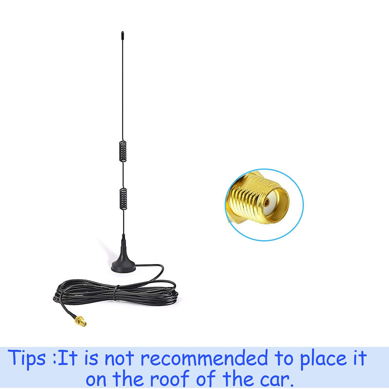 [Australia - AusPower] - Bingfu Dual Band VHF UHF 136-174MHz 400-470MHz Ham Radio Antenna Handheld Two Way Radio Magnetic Base SMA Female Antenna for Kenwood Wouxun BaoFeng BF-F8HP UV-5R UV-82 BF-888S Ham Radio Walkie Talkie 