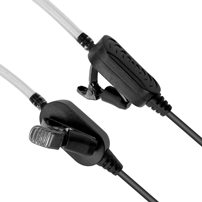 [Australia - AusPower] - RATAOK Acoustic Tube Earpiece for 2 Pin Kenwood Radio Security Surveillance Headset with PTT for Baofeng UV-5R UV-5RA BF-888S 