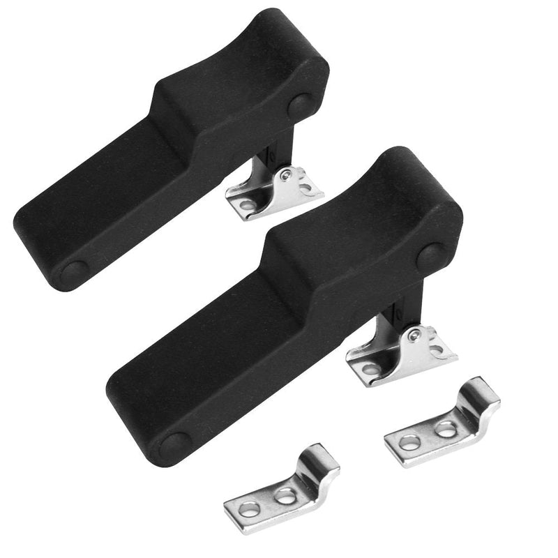 [Australia - AusPower] - ADrivWell 4PCS Flexible Rubber Draw Latch for Cooler, Boat Compartment,Cargo Box with Stainless Steel Keeper and Bracket 
