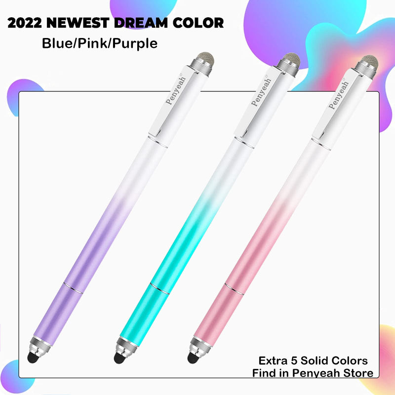 [Australia - AusPower] - Penyeah Capacitive Stylus Pen (4 in 1),Universal Touch Screens Stylus Pen for iPad/Pro/iPhone/Android Phone/Samsung/Fire/Tablets and All Capacitive Touch Screens-Dream Blue Dream Blue 