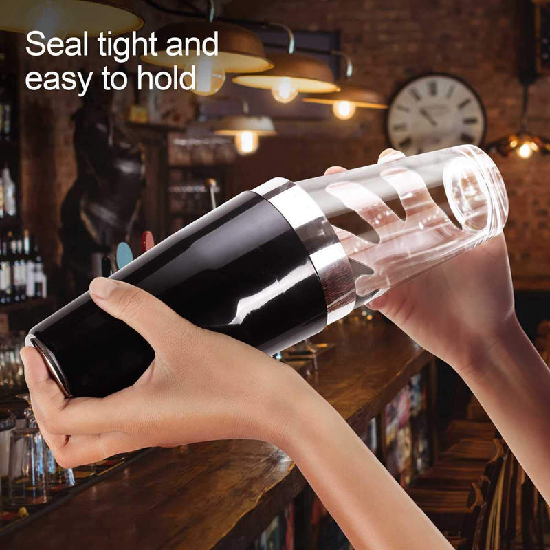 [Australia - AusPower] - Boston Cocktail Shaker, 16 fl oz Glass and 26 fl oz Stainless Steel with Rubber Sleeve 