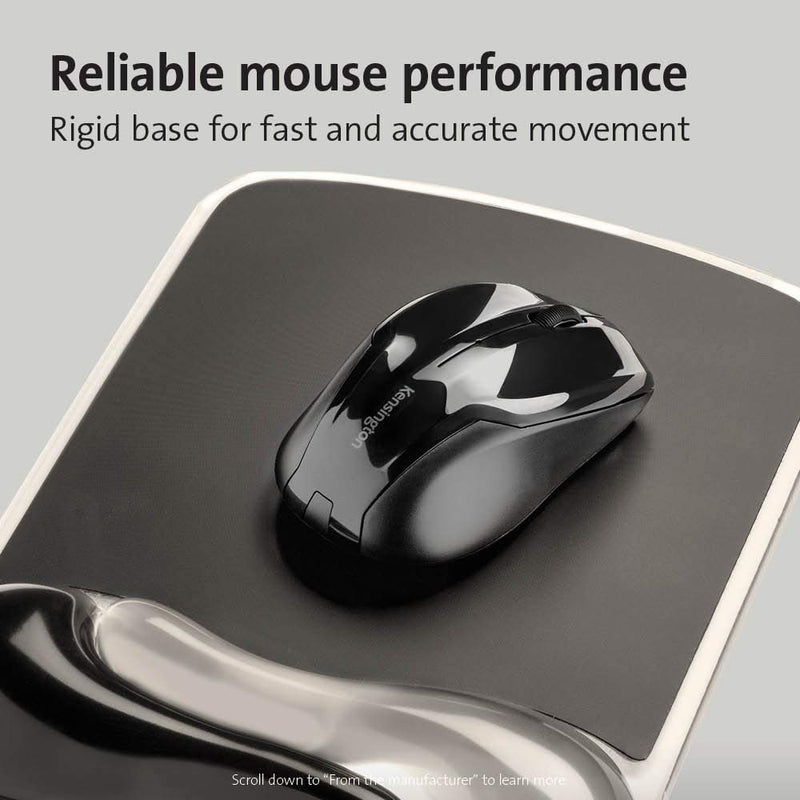 [Australia - AusPower] - Kensington Duo Gel Mouse Pad with Wrist Rest - Gray (K62399US), Grey 