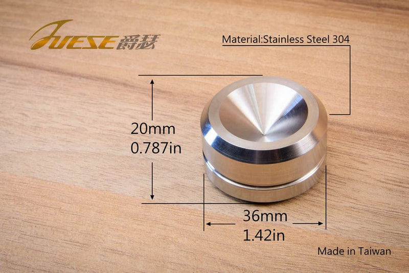 [Australia - AusPower] - Juese Solid Stainless Steel Speaker Spike Pads Shoes 36mm 