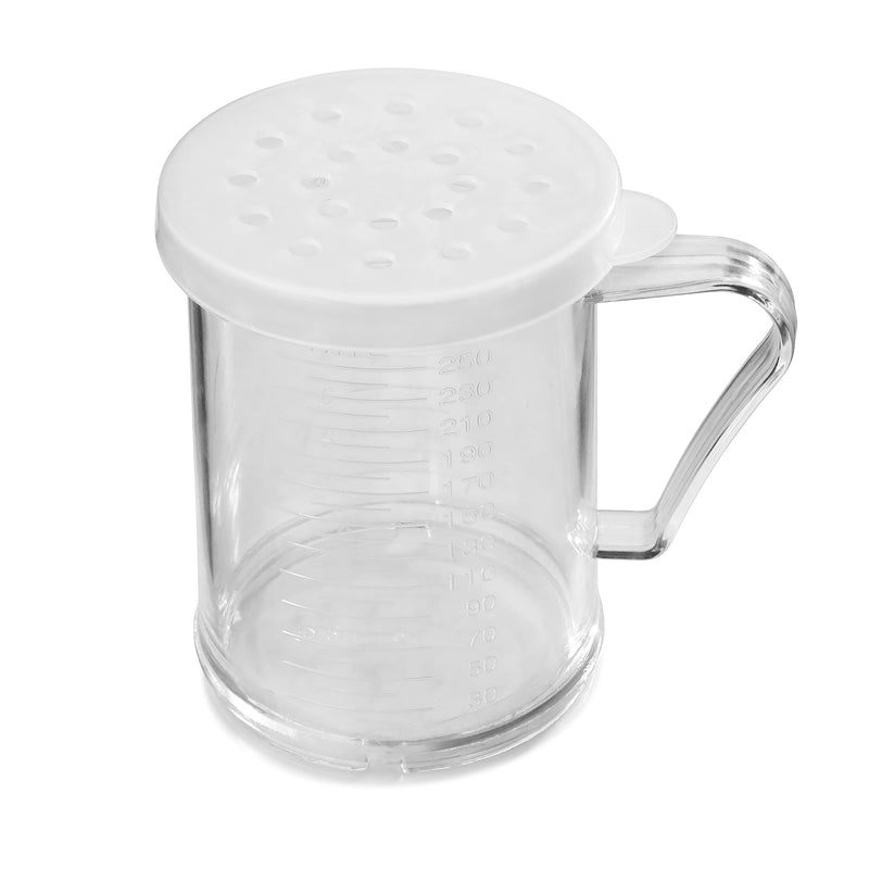 [Australia - AusPower] - New Star Foodservice 22513 Plastic Dredge with 3 Snap-on Lid, Seasoning Sugar Spice Pepper Shaker, 10 OZ 