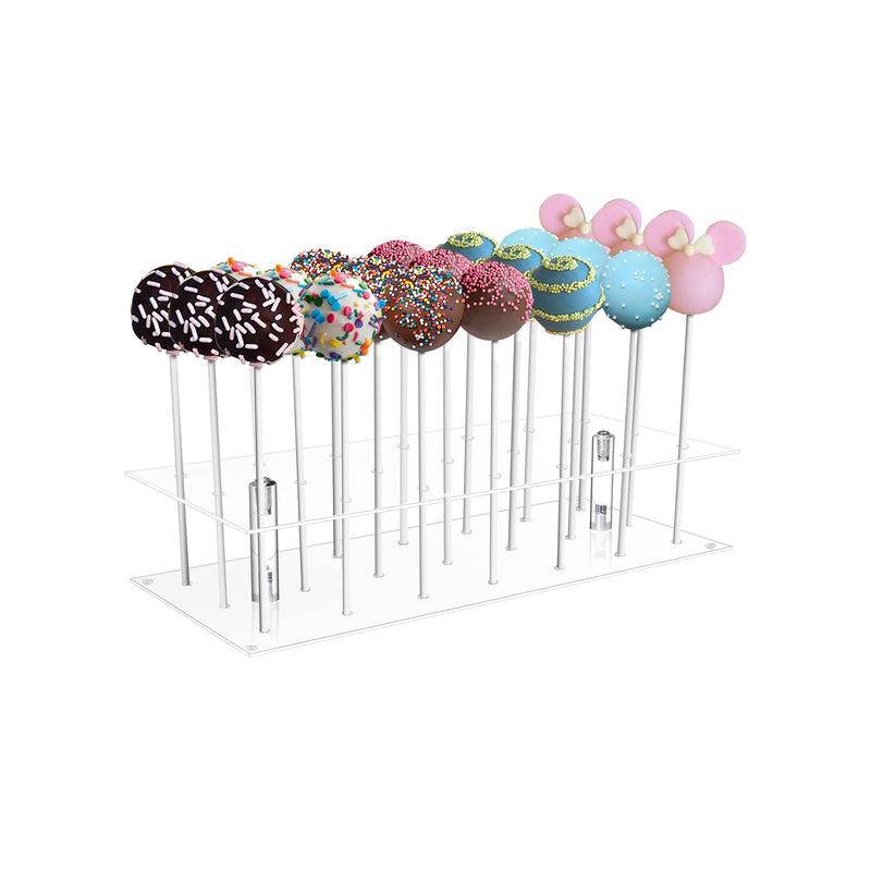 [Australia - AusPower] - Cake pop Stand,21 Hole Clear Acrylic Lollipop Holder, Lollipop Sticks Weddings Baby Showers Birthday Parties Anniversaries Halloween 