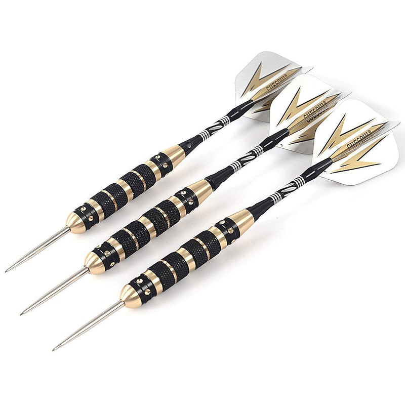 [Australia - AusPower] - CUESOUL 20/23/26 Grams Steel Tip Darts - Black Coating Brass Barrels 20 Grams 