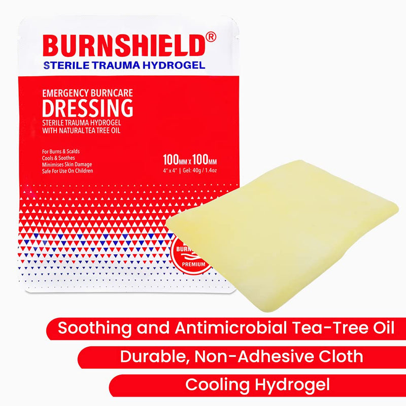 [Australia - AusPower] - Burnshield 4" X 4" Burn Dressing, Sterile - 25 Count 