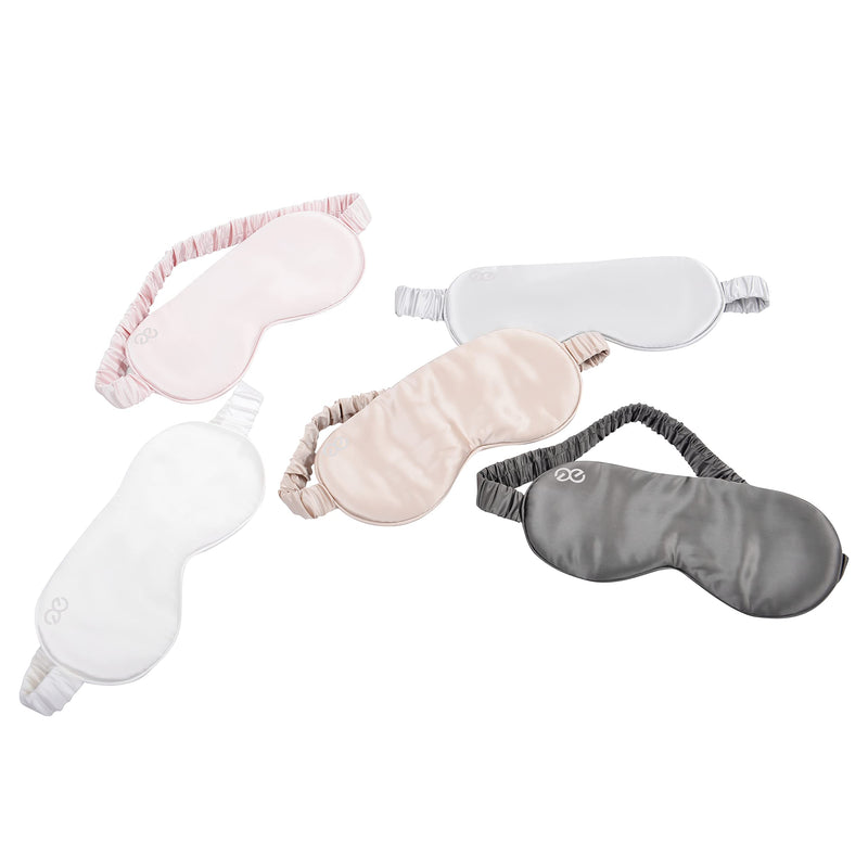 [Australia - AusPower] - PROMEED Natural Silk Sleep Masks for Blocking Light, 25 Momme Silk Outside, Super Soft Silk Filling Eye Masks for Sleeping (Champagne) Champagne 