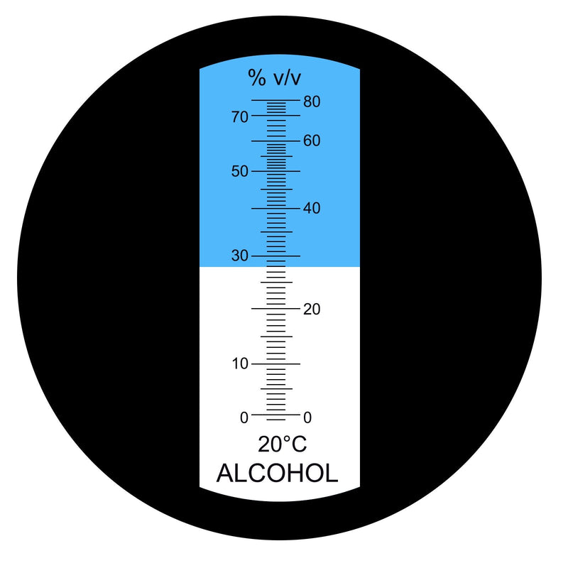 [Australia - AusPower] - DANOPLUS Handheld Refractometer 0~80% Ethyl with ATC 10~30°C Liquor Making, Liqueur MakersTool Meter 
