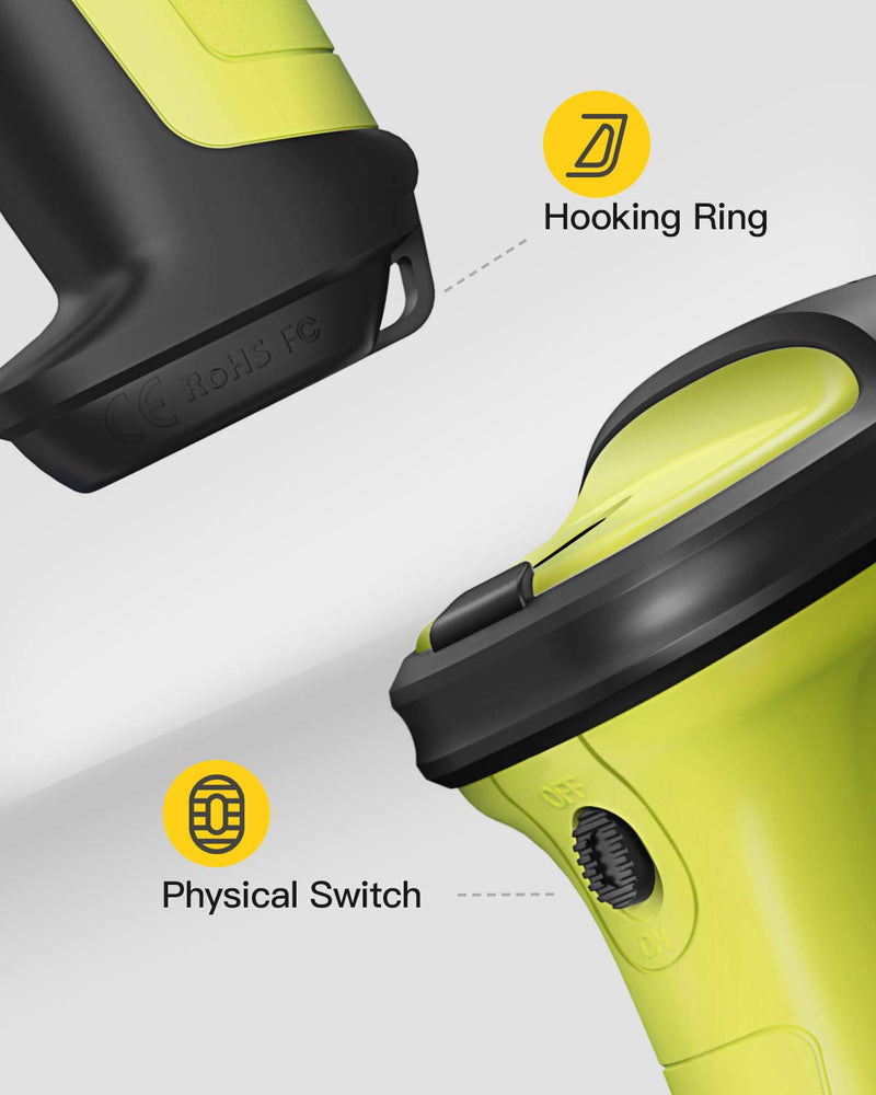 [Australia - AusPower] - Barcode Scanner, Inateck Wireless Scanner, 2600mAh Battery, 35M Range, Automatic Scanning, BCST-60 Green 