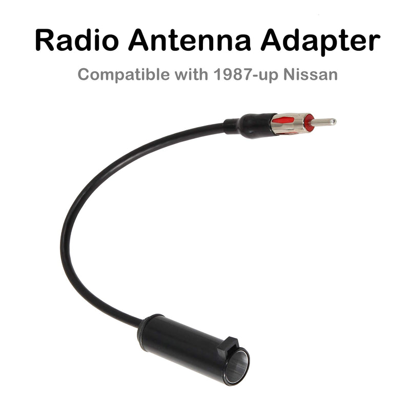 [Australia - AusPower] - Anina Radio Antenna Adapter Compatible with 1987-up Nissan/Infiniti Female to Female Antenna Splitter Aftermarket Extension Cable 