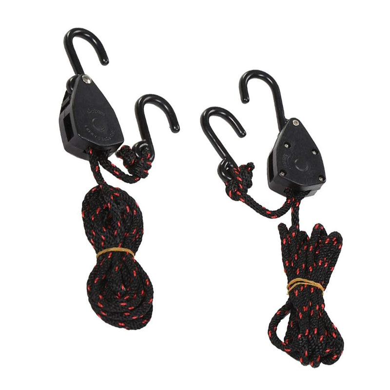 [Australia - AusPower] - Acronde 4PCS 1/8" Adjustable Heavy Duty Rope Hanger Ratchet Kayak and Canoe Bow and Stern Tie Downs Straps 