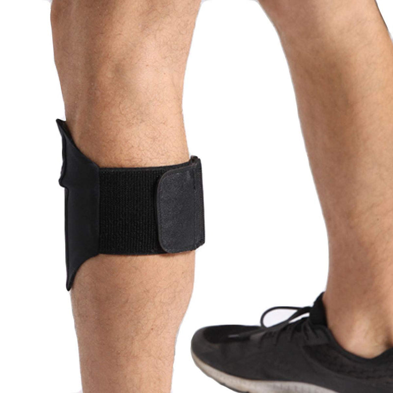 [Australia - AusPower] - Cell Phone Leg Band & Armband for All Phones with Adjustable Elastic Band & Velcro, Sport Leg & Arm Band for Running, Walking, Equestrian, Motorcycle or Hiking (Black) Black 
