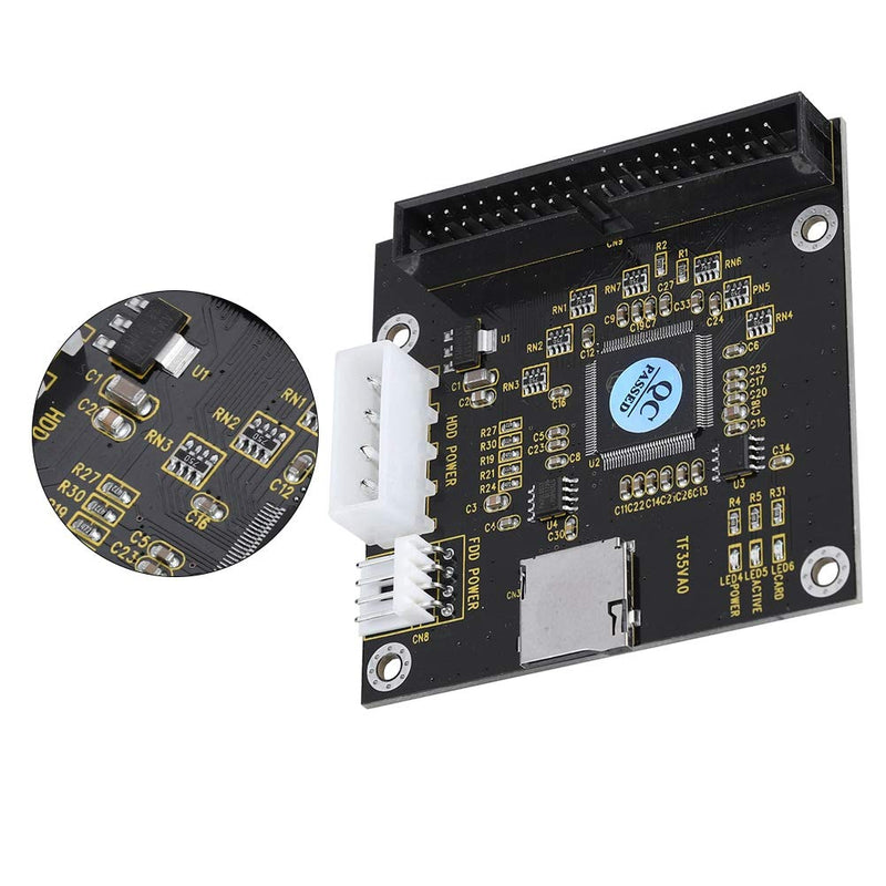 [Australia - AusPower] - SD ,SDHC ,SDXC ,MMC to IDE 40Pin 3.5in Male Memory Card Adapter , Mute Four Legged Computer Power Connector for DOS ,Linux ,Windows MMC System Specification 2.0 , etc 
