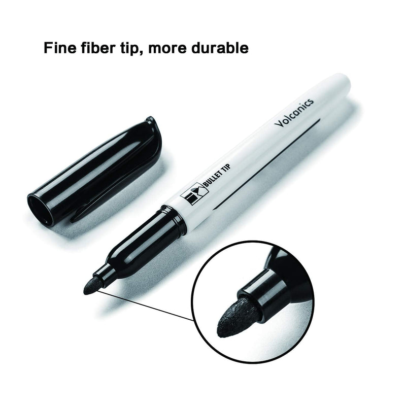 [Australia - AusPower] - Black Dry Erase Markers Low Odor Fine Whiteboard Markers Thin Box of 30 black 30PCS 