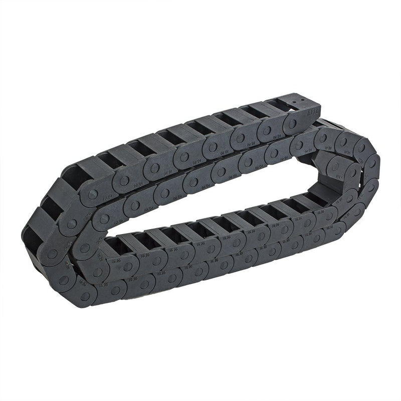 [Australia - AusPower] - uxcell R18 10mm x 20mm Black Plastic Cable Wire Carrier Drag Chain 1M Length for CNC 