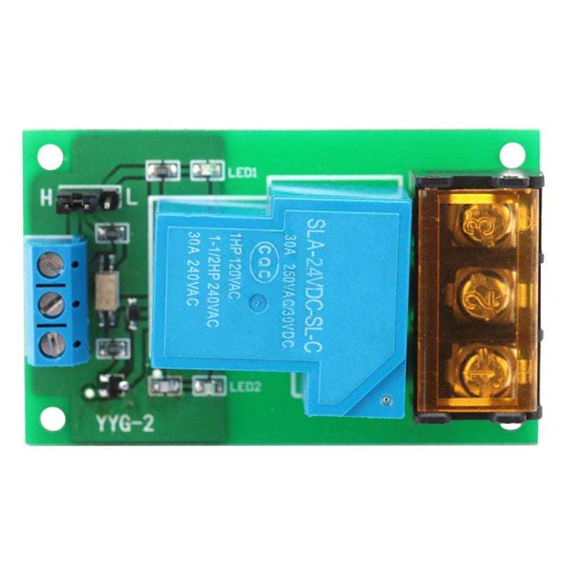 [Australia - AusPower] - Relay Module One Way 30A Optocoupler Isolation Relay Module High Power Relay High/Low Level Trigger YYG-2(24VDC) 