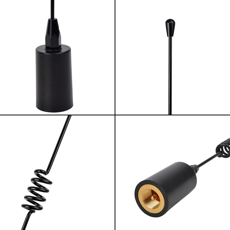 [Australia - AusPower] - HYS VHF Band Amateur 156-163Mhz Low-Profile Marine Antenna with Stainless Steel L-Bracket Hole & W/16.4ft(5m) RG-58 Coax Cable for Standard Horizon Icom Cobra Uniden VHF Marine Radios 