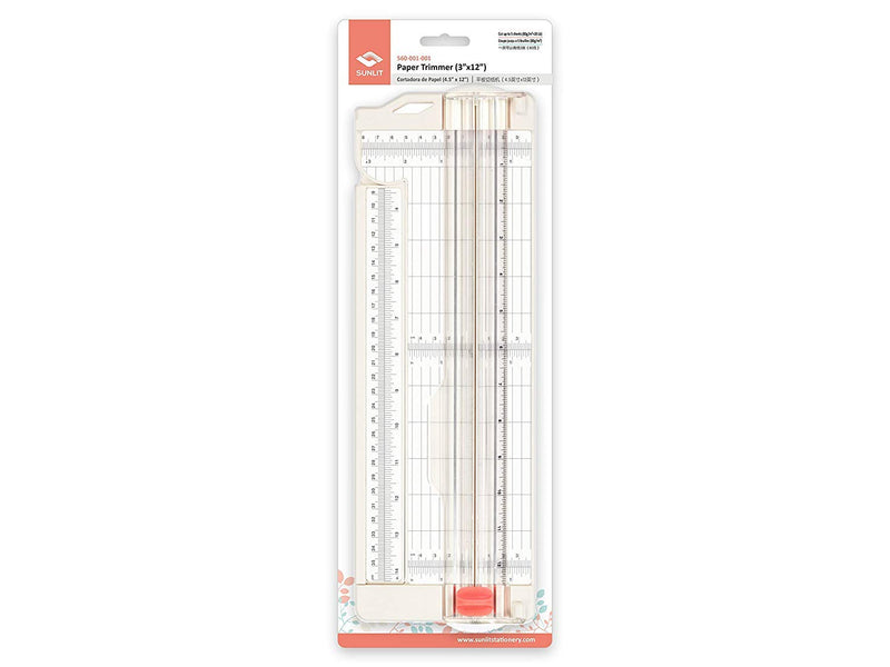 [Australia - AusPower] - Bira Craft Paper Trimmer with Swing-Out Arm, 12" x 3" Base, for Coupons, Craft Paper and Photo 