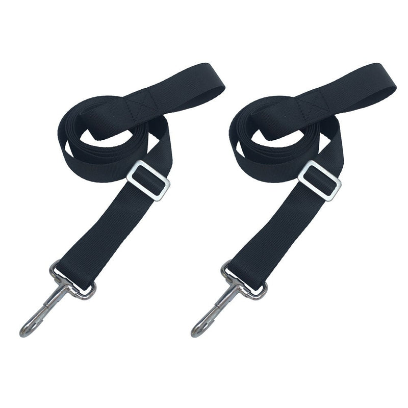 [Australia - AusPower] - Vtete 2 PCS Adjustable Bimini Top Straps with Loops + Snap Hooks + Eye Straps - 28"~60" Stainless Steel Boat Awning Hardware 