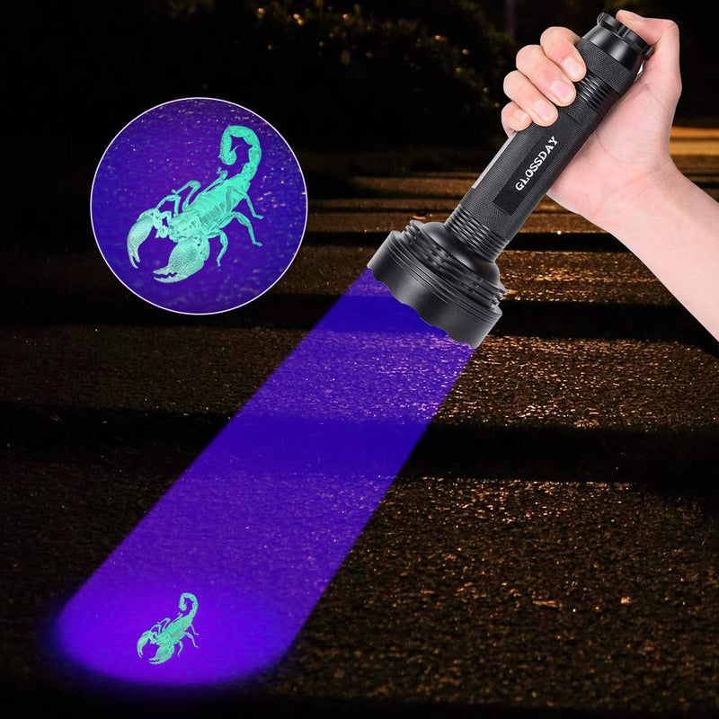 [Australia - AusPower] - UV Black Light Flashlight,100 LED UV Flashlights, Super Bright Ultraviolet Flashlight Professional Blacklight Pet Urine Detector for Dog/Cat,Hunting Scorpions 100LED 
