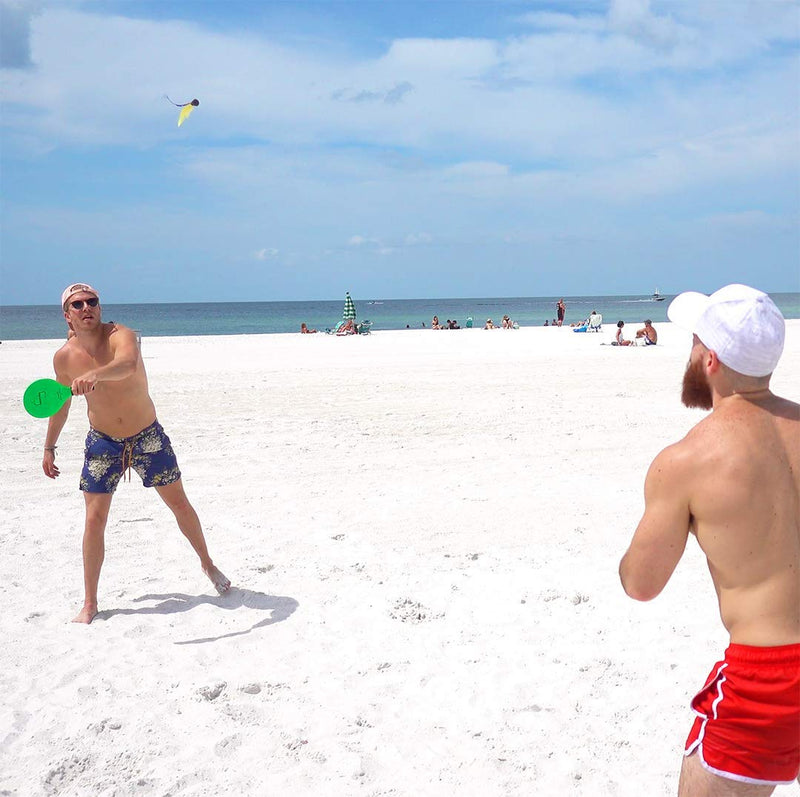 [Australia - AusPower] - Funsparks Paddle Ball Jazzminton Game - All-Season Indoor/Outdoor Racquet Game for Active Play 